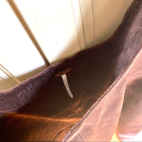 Free People Leather Jumper Dress Small Shift Cowhide - Picture 7 of 8